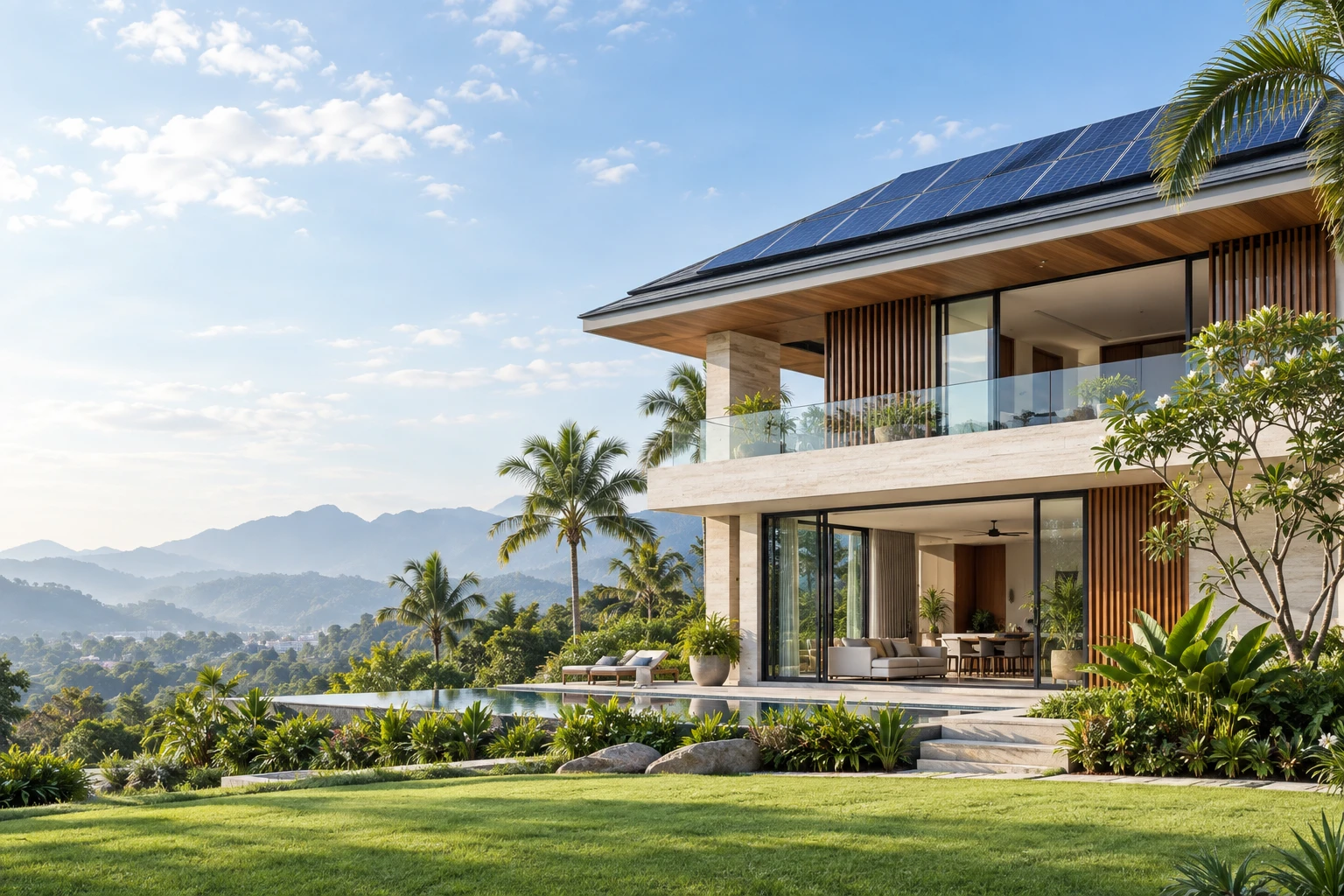 Illustrative solar architecture in Malaysia